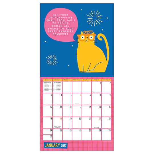 2027 Cats vs Adulting Mini Calendar